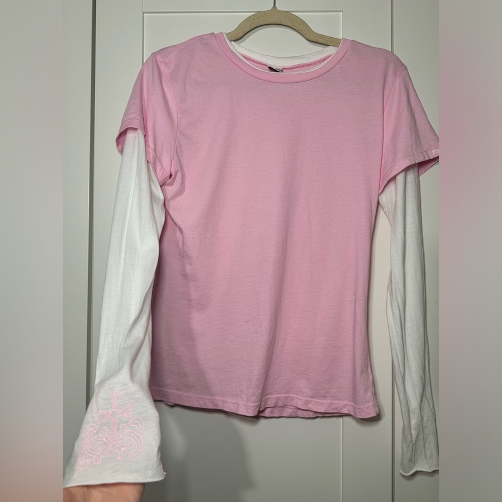 CHROME HEARTS VINTAGE LONG SLEEVE SIZE L PINK